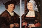 Joos van cleve Portrait of a Man and Woman painting